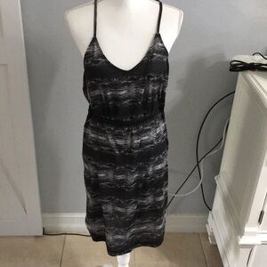 Quicksilver black and white, razorback dress